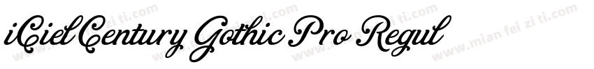 iCiel Century Gothic Pro Regular字体转换
